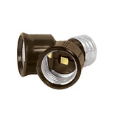 Zocalo de baquelita de doble entrada volteck